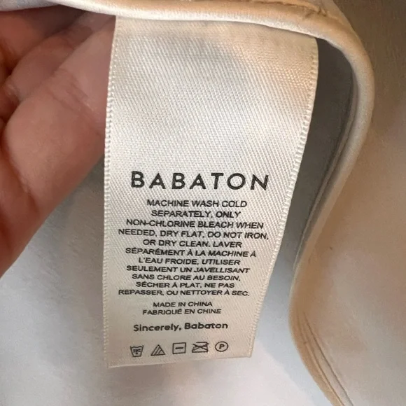 Aritzia Babaton Cream Pelli Shirt Jacket. Women’s Size XS - Picture 6 of 6